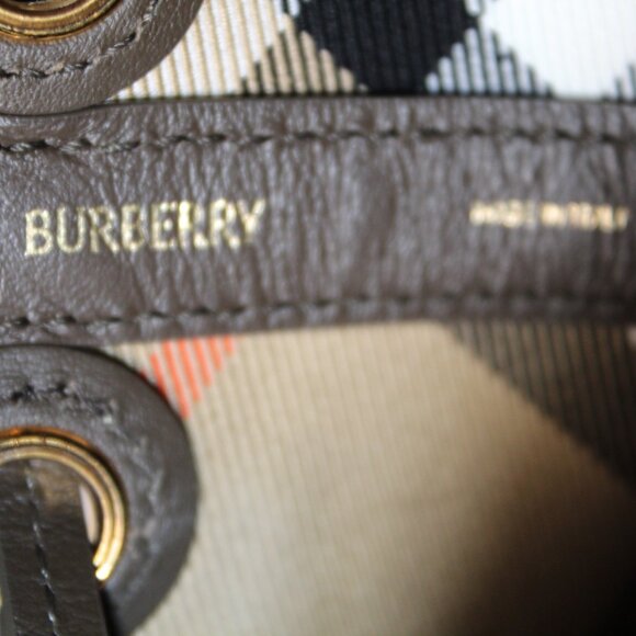 Burberry Vintage Check Plaid Bucket Bag Shoulder Bag - Picture 9 of 12